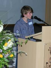 Grossansicht in neuem Fenster: Manfred-Paech-Jugendsportpreis 2009 - Dankesworte von Jonas Gleixner