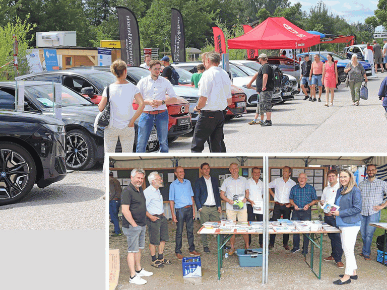 Auf dem Klimaschutz-Mitmachtag konnte man sich bei den Ausstellern zu Elektromobilität und am Beratungsstand der Stadt zu allen Energiethemen...